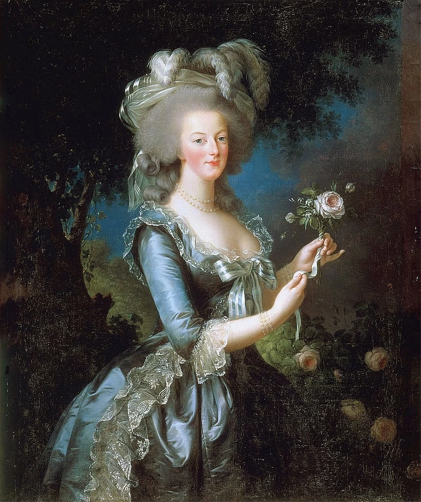 Ritratto di Maria Antonietta con una rosa-collection Resnick